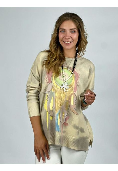 Sweater Spandex Mandala con Plumas-0