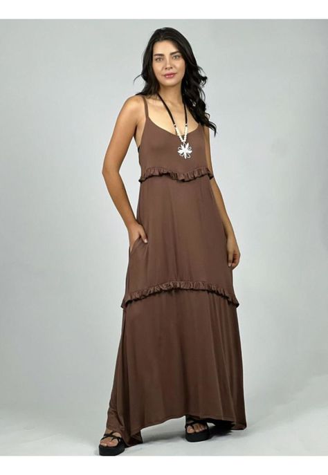 Vestido Algodón Seccionado Faroleado-0