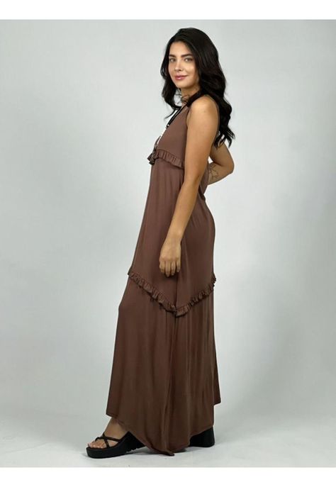 Vestido Algodón Seccionado Faroleado-1