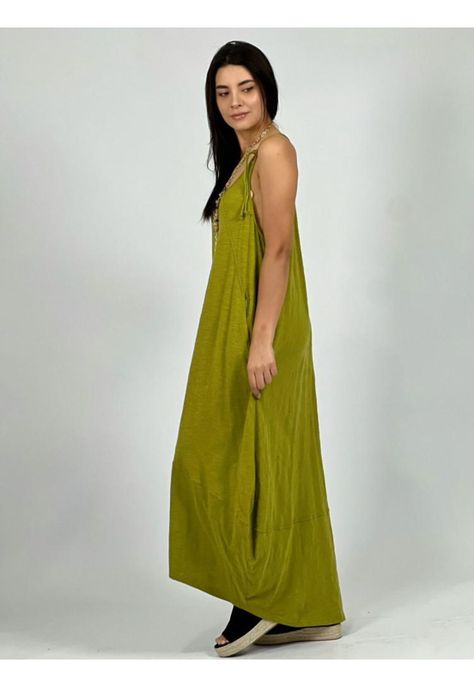 Vestido Algodón Tirantes Abombado-1