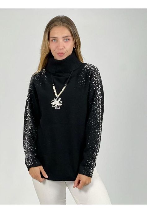 Sweater Spandex Cuello Alto-0