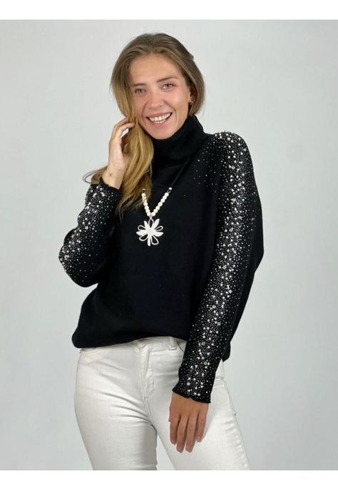 Sweater Spandex Cuello Alto-1