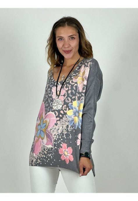 Sweater Spandex Print y Flores-0