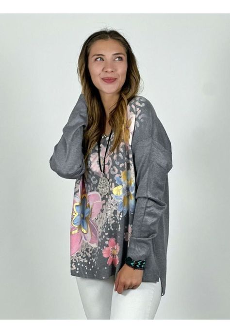 Sweater Spandex Print y Flores-1