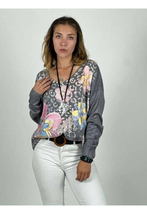 Sweater Spandex Print y Flores-2