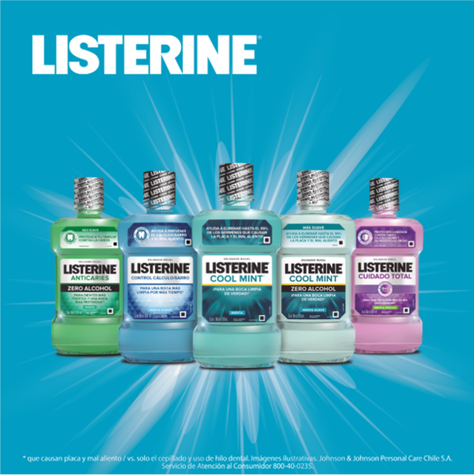Listerine Enjuague Bucal Cool Mint 1 Litro-2