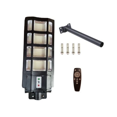 Foco Led Solar 800w Poste Exterior Focos Solares Potentes + Base-2