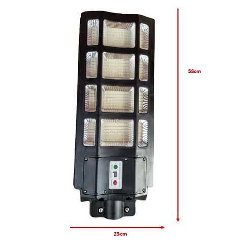 Foco Led Solar 800w Poste Exterior Focos Solares Potentes + Base-3