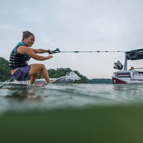 Hyperlite Cuerda Piola Wakesurf 20 pies Gris-2