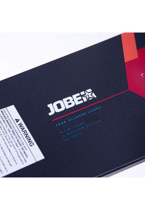 Jobe Par Ski Acuático Allegre 67" Rojo con Fijaciones-3