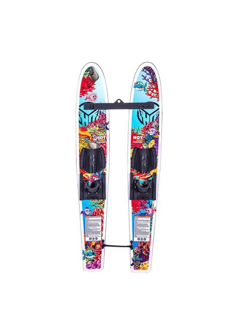 HO Par Ski Acuático Hot Shot Trainers 46" con Barra-0