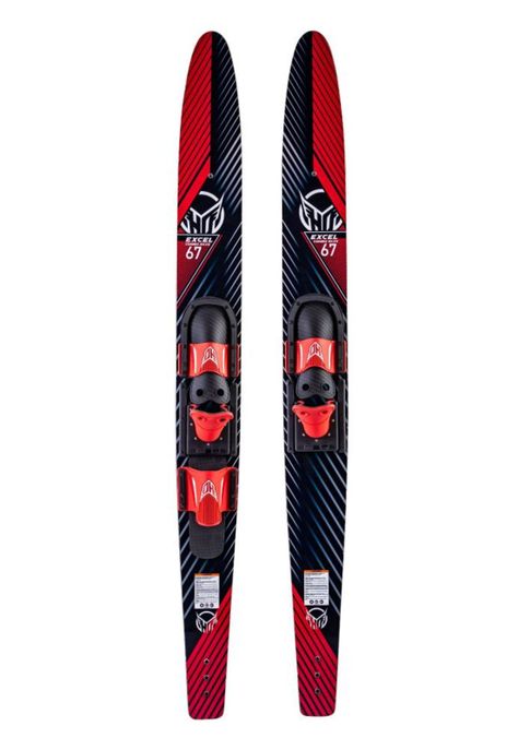 HO Par Ski Acuático Excel 63" + Fijaciones-0
