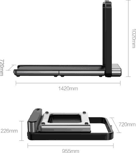 KingSmith WalkingPad X21 – Caminadora plegable inteligente doble plegable soporte NFC LED-0