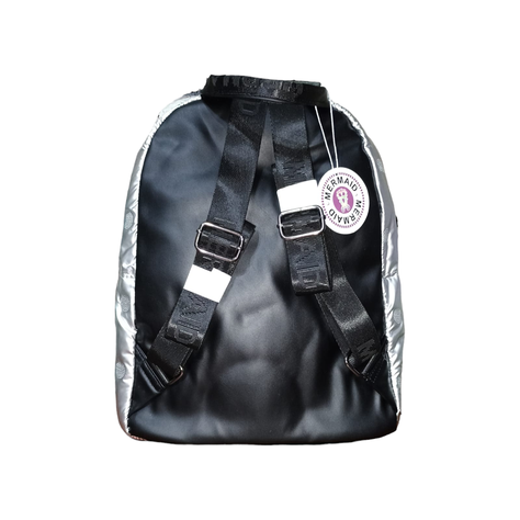 MOCHILA  ACOLCHADA BRILLANTE DISEÑO DE CIRCULOS-1