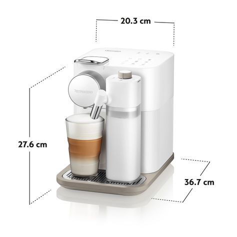 Cafetera de Cápsulas Gran Lattissima Blanca-4