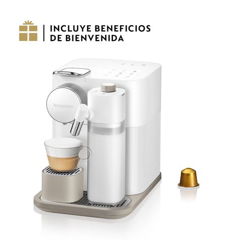 Cafetera de Cápsulas Gran Lattissima Blanca-0