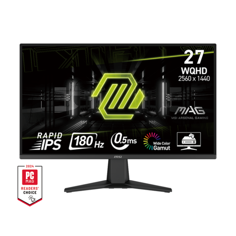 Monitor Gamer MSI MAG 275QF 27”, 2K WQHD, 180Hz, IPS, 0.5ms-0