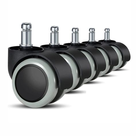 Ruedas Para Silla Escritorio Tipo Roller Set 5 Universales – gris-0