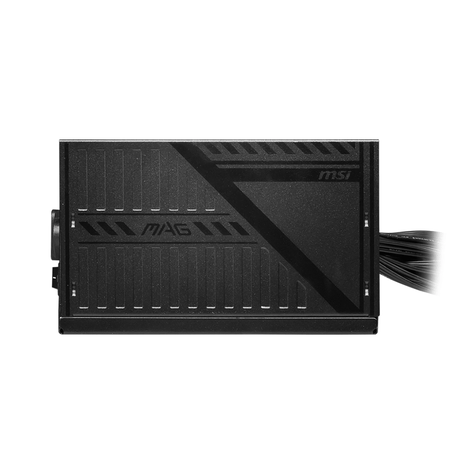 Fuente de Poder MSI MAG A600DN, 600W, PciE-5.0, 80 Plus, ATX-1