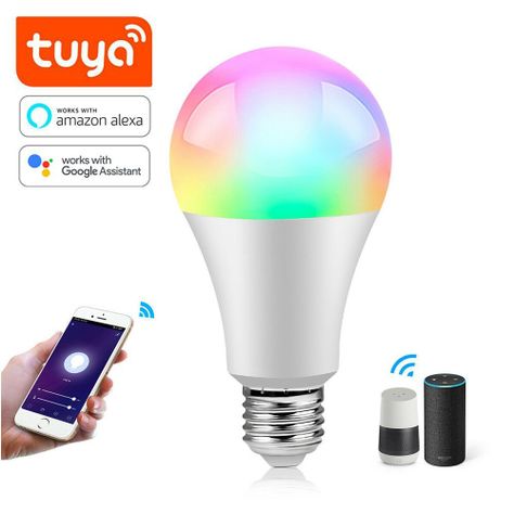 Bombilla Led Inteligente, App Tuya, Alexa, Google Home (WiFi, RGB, 9W, 6500K)-1