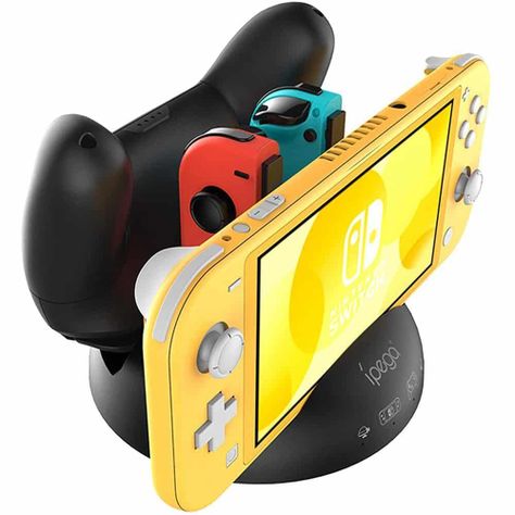 Base de carga 4 en 1 Ipega – para controles N-Switch/N-Switch Lite, Pro y Joy-con-2
