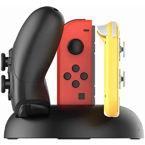 Base de carga 4 en 1 Ipega – para controles N-Switch/N-Switch Lite, Pro y Joy-con-1