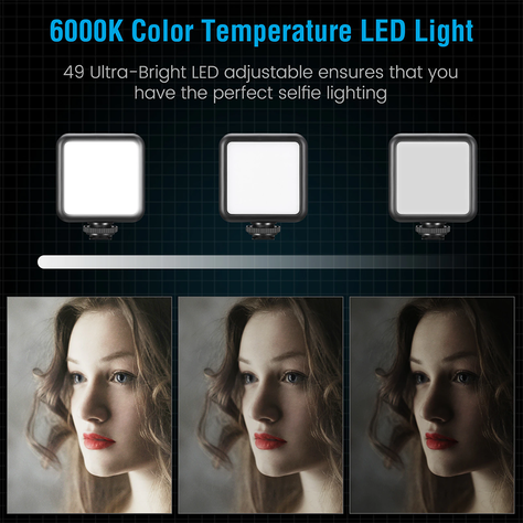 Kit De Grabacion Estabilizador Luz Led Y Micrófono-6