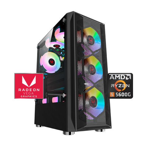 PC Gamer Dreamfyre 5: Ryzen 5600G, SSD M.2, RAM 16GB (3200MHz, D-Channel)-0
