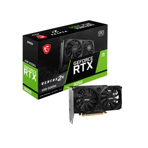 Tarjeta de Video Gráfica MSI RTX 3050 VENTUS 2X 6G OC, 96bit-1