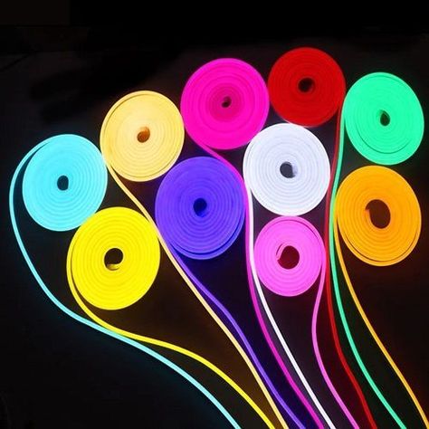 Tira de Luz Led Neon de 5 Metros, súper flexible, con Transformador 12v Verde-0