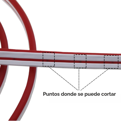 Tira de Luz Led Neon de 5 Metros, súper flexible, con Transformador 12v Verde-6