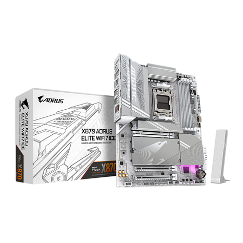   Placa Madre X870 AORUS Elite Wi-Fi 7 ICE, AM5, 4x DDR5, ATX-0