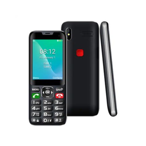 Teléfono celular Senior Adulto Mayor 4G, Dual SIM, SOS, Azul-2