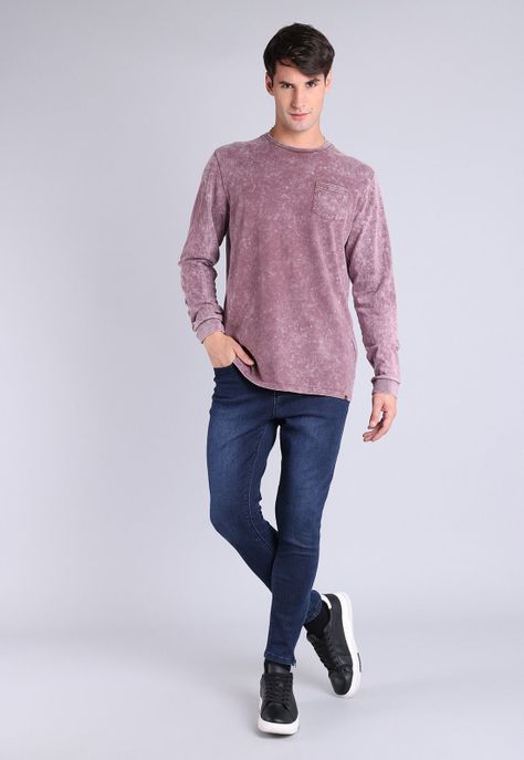 Polera Manga Larga Hombre Soviet SPOH825BU-3