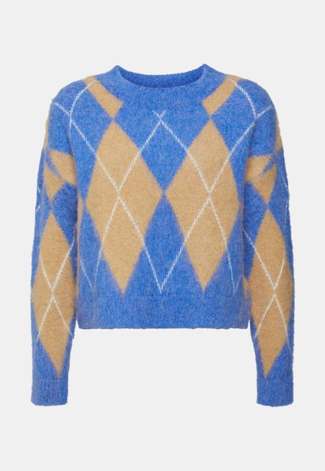 Sweater Con Diseño De Rombos Argyle Mujer Esprit-3