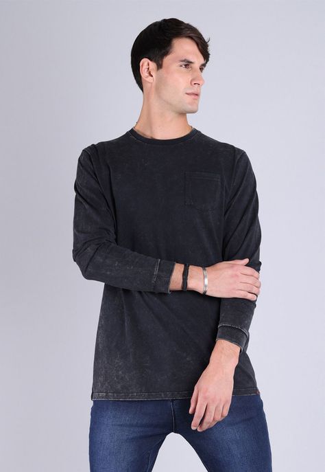 Polera Manga Larga Hombre Soviet SPOH825NE-0
