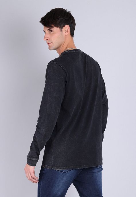 Polera Manga Larga Hombre Soviet SPOH825NE-1