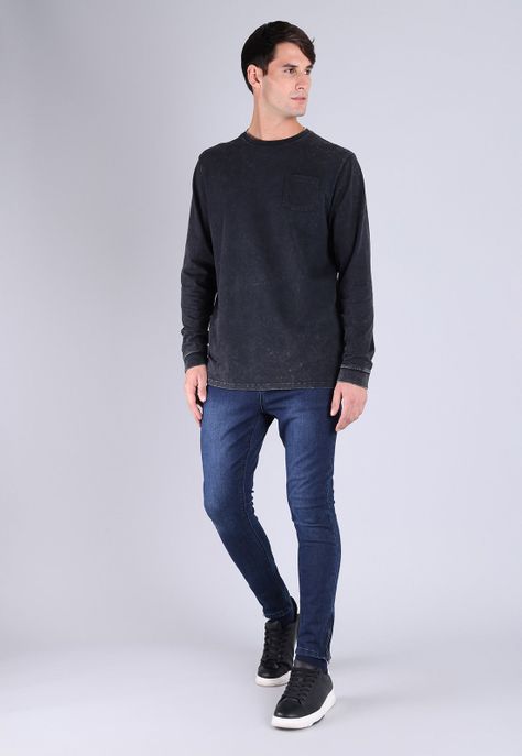 Polera Manga Larga Hombre Soviet SPOH825NE-3
