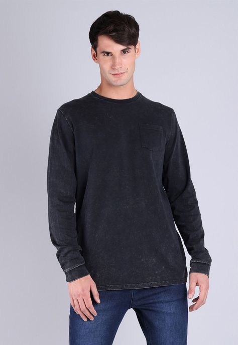 Polera Manga Larga Hombre Soviet SPOH825NE-4