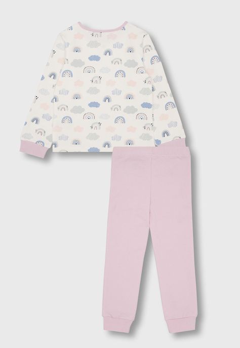 Pijama Manga Larga Niña Osito OPJA693RD-1