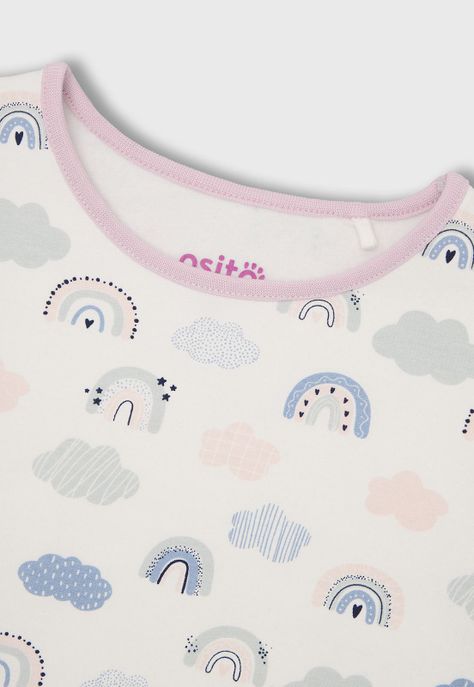 Pijama Manga Larga Niña Osito OPJA693RD-2