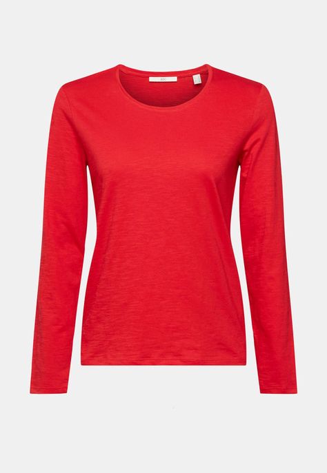 Polera De Algodón Manga Larga Mujer Esprit-3