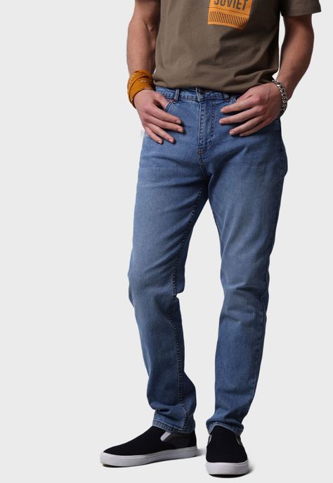 Jeans Slim Fit Hombre Soviet-0