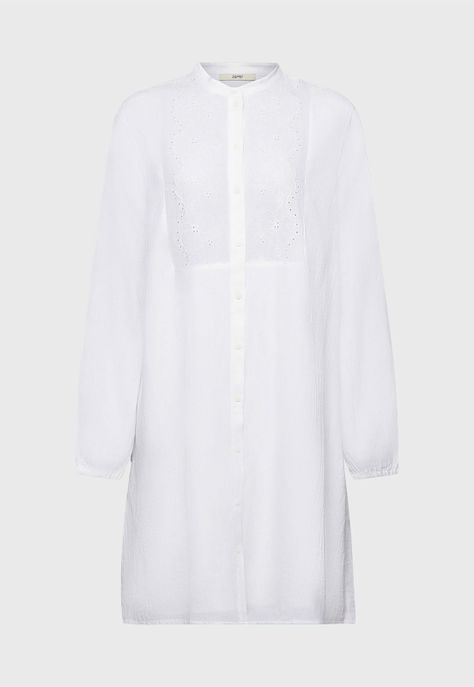 Vestido Camisero Bordado Mujer Esprit-3