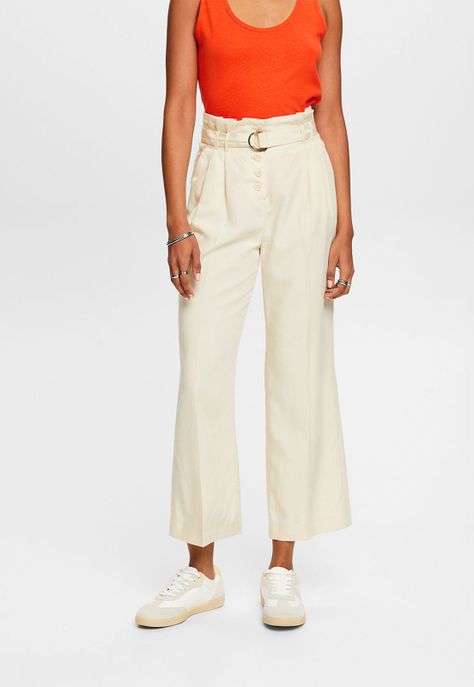Pantalón Culotte Tiro Alto Mujer Esprit 034EE1B304-2