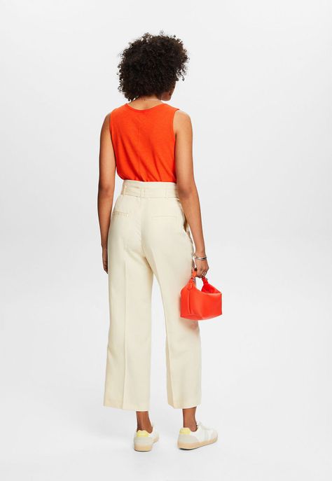 Pantalón Culotte Tiro Alto Mujer Esprit 034EE1B304-3