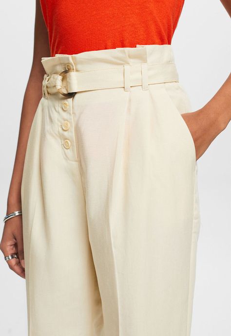 Pantalón Culotte Tiro Alto Mujer Esprit 034EE1B304-4