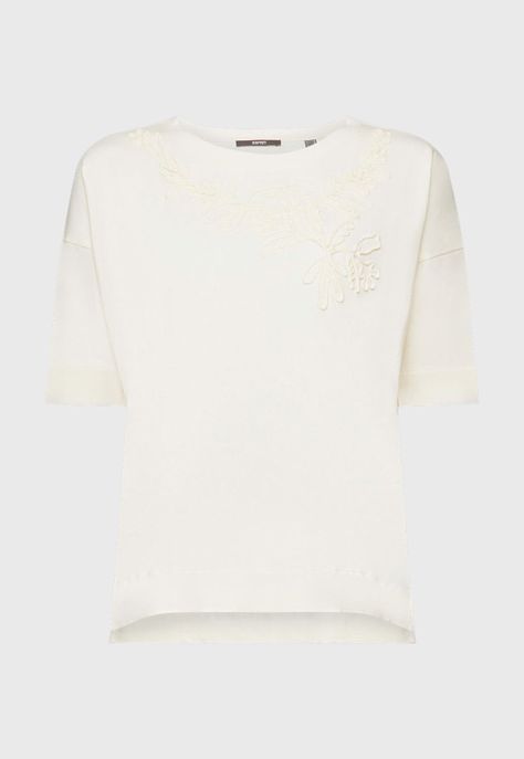 Polera Bordada, 100% Algodón Mujer Esprit-3