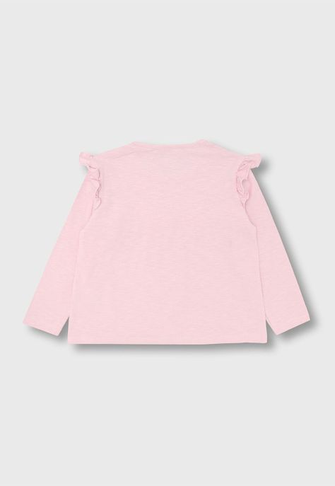 Polera Manga Larga Niña Osito OPOA652RD-1