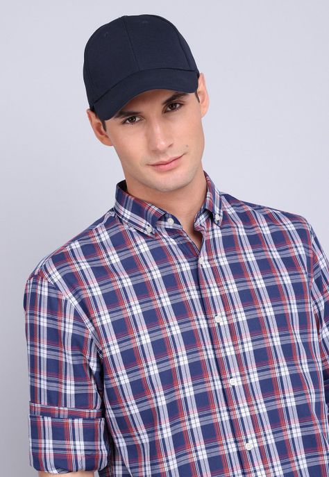 Camisa Cuadros Manga Larga Guy Laroche GLBVF05AZ-1